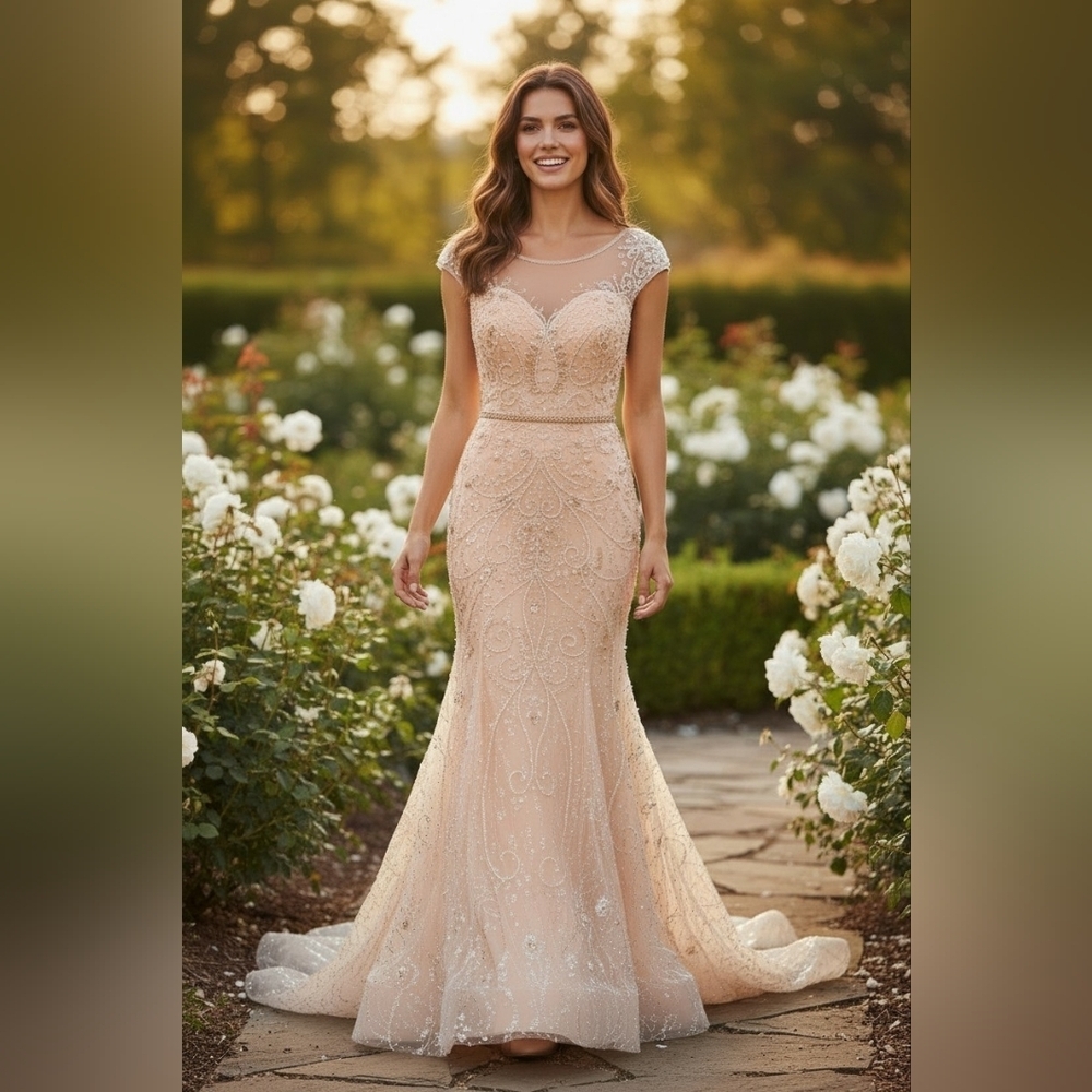 NWT Peach Nude Gown